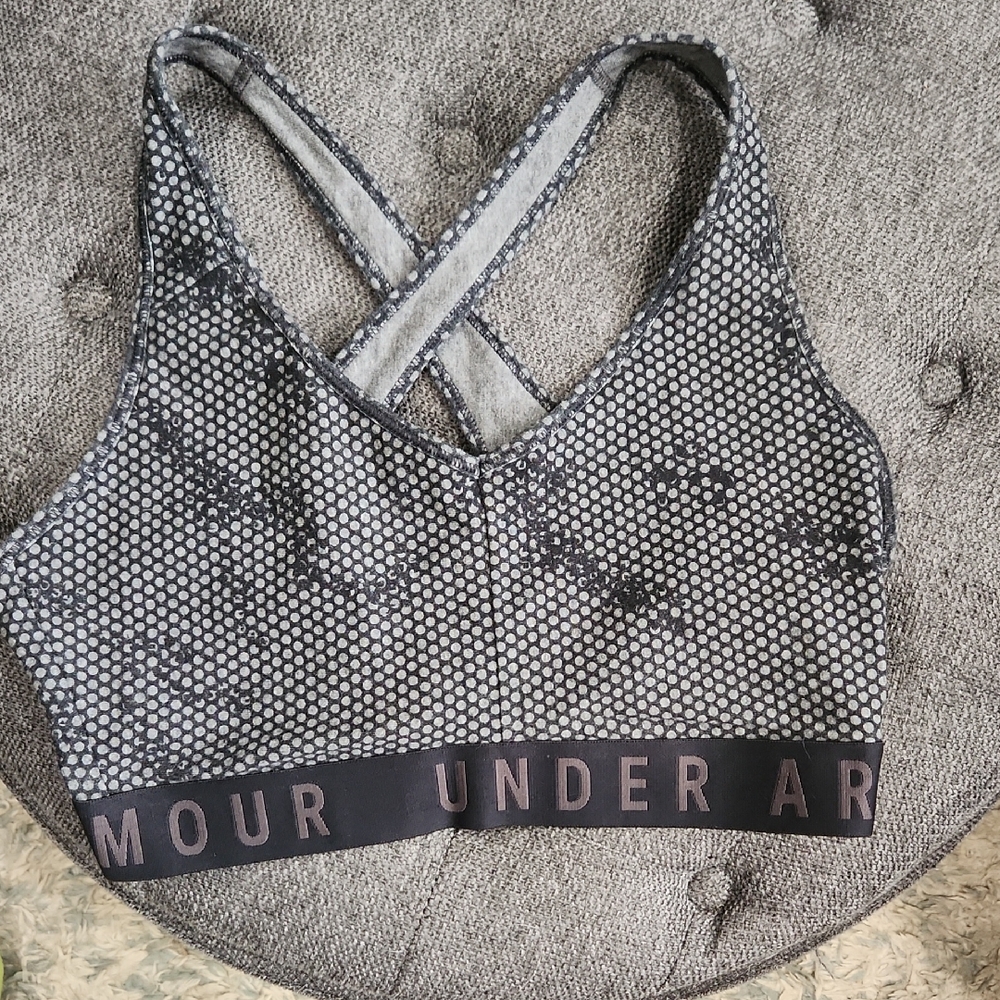 Under Armour Monochrome Patterned Sports Bra